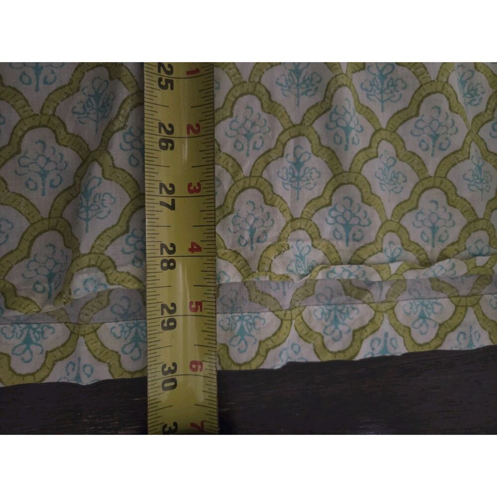 J. Jill Green and Light Blue Printed Long-Sleeve Blouse - Picture 8 of 12
